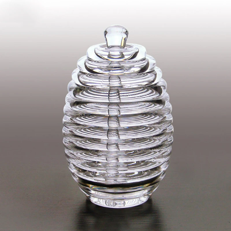 

Hot Sale Plastic Honey Pot Jars for Storage Breakfast Jam Seasoning Set Castor Box With Stirring Stick Spices Oil Bottle