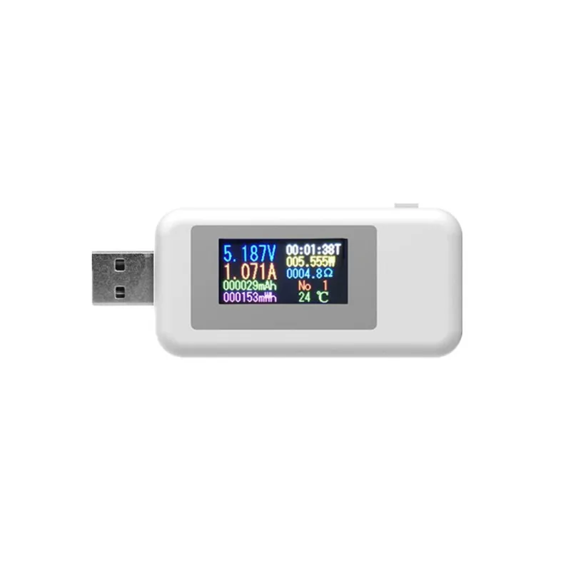 Цифровой измеритель напряжения DANIU 10 в 1 цветной ЖК дисплей USB зарядное устройство