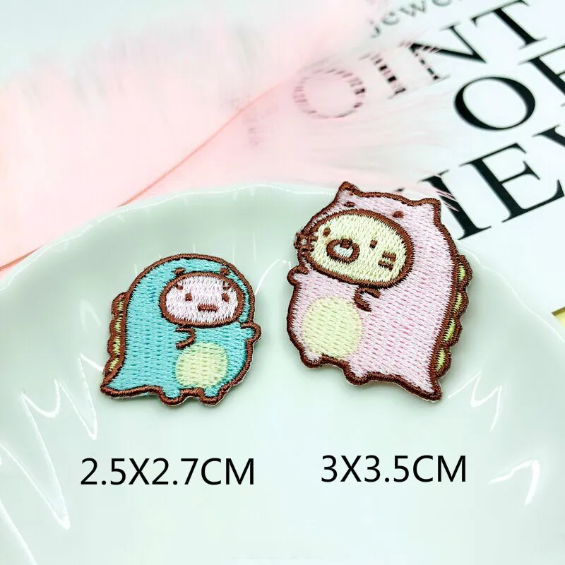 

Cartoon SAN-X Sumikko 3D Embroidered Iron On Stickers Cloth Patches For Clothes Hats Bags Hairpin Materials Sewing Supplies