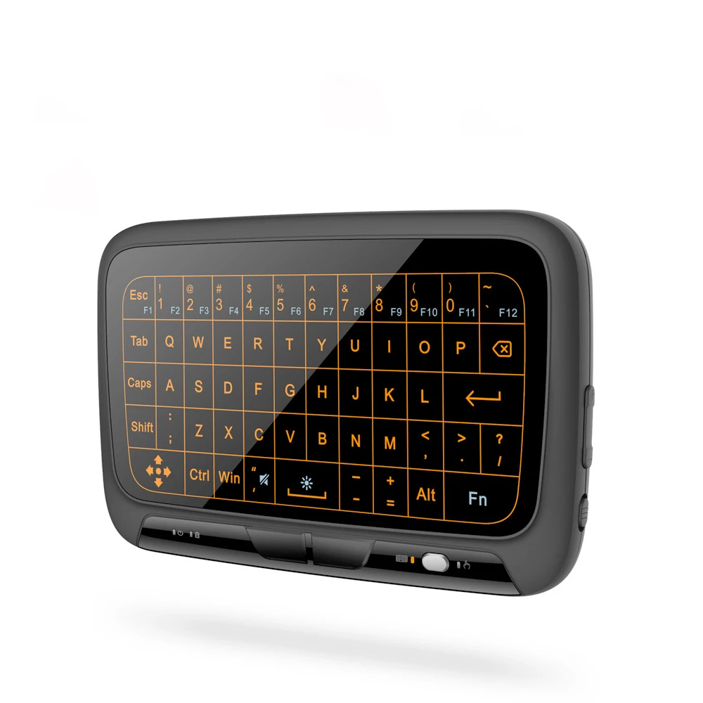 

H18+2.4Ghz Backlit Mini Wireless Keyboard Airmouse Full Screen No Alphabet Mouse Remote Control for PC Android Tv Box-PS3
