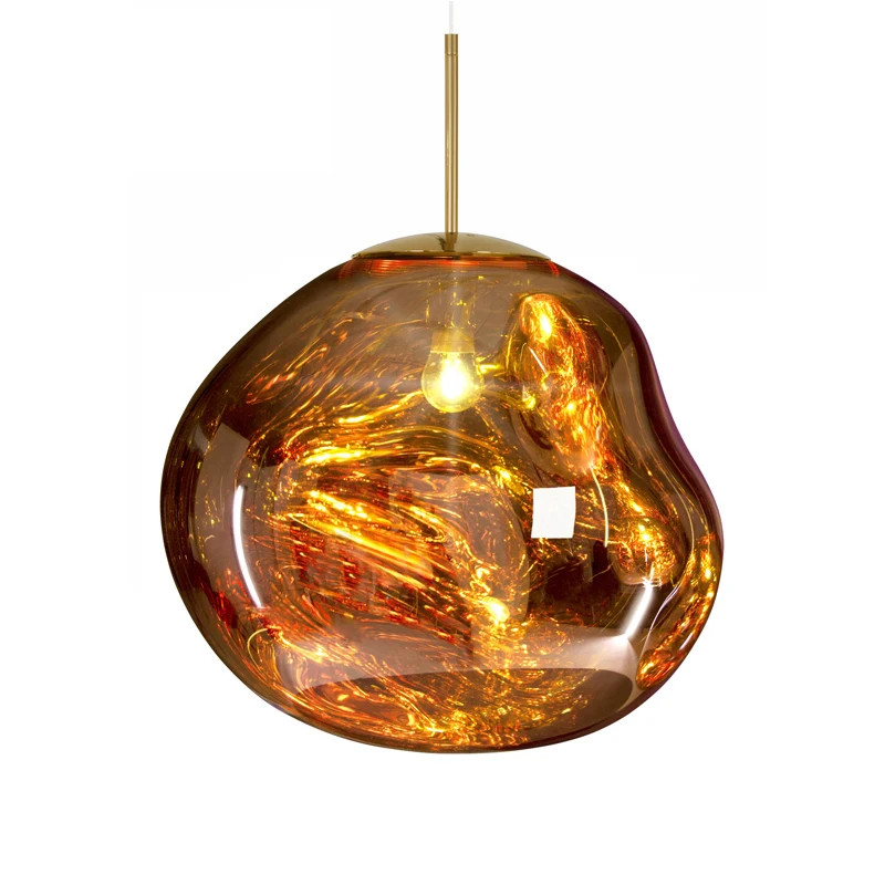 

SETTEMBRE Americal Postmodern Melt Pendant Light Lava Irregular Hang Lamp for Dining Room Silver Gold Copper Hanging Lighting
