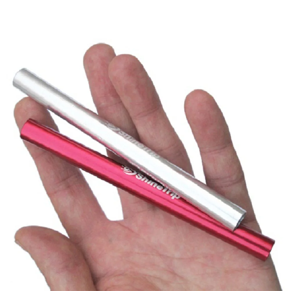 

4pcs Aluminium Alloy Tent Pole Repair Tube Single Rod Mending Pipe Diameter 7.9-8.5mm Emergency for Camping