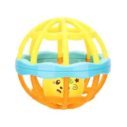 Новорожденный детская игрушка игрушки головоломка ручной шар отверстие Погремушка с шариками Мягкий шар повышение лексики и языка навыки