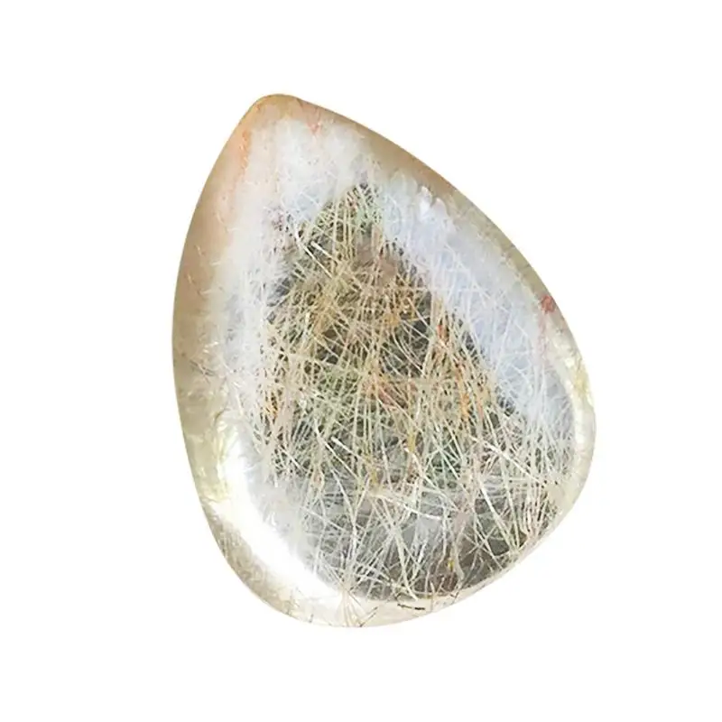 

1/2 PCS Natural Drop-type Crystal Gold Rutile Quartz Mineral Specimens Making Home Decoration Jewelry