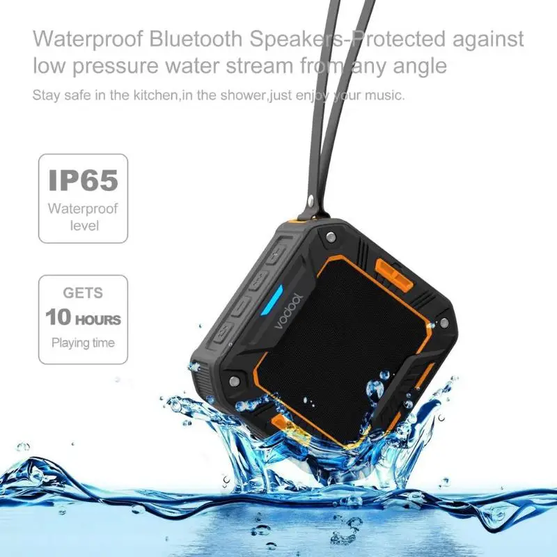 Пылезащитные беспроводные Bluetooth колонки портативная Водонепроницаемая