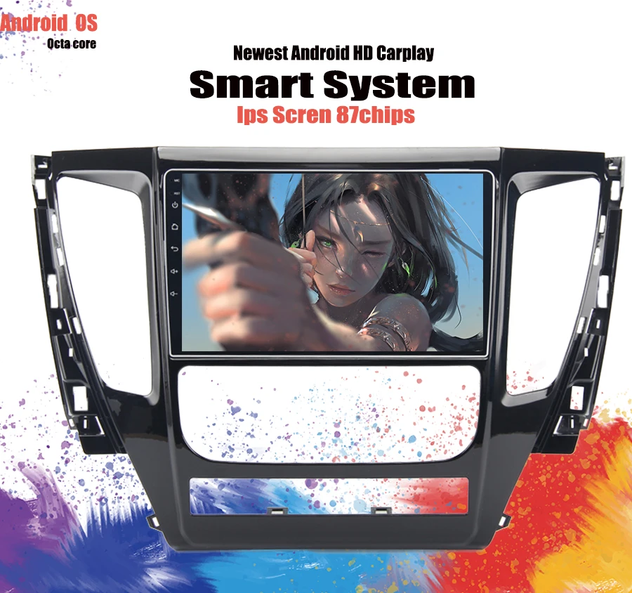 9 дюймовый Android 10 0 автомобильный dvd gps навигатор для Mitsubishi Pajero sport 2016 2017 18