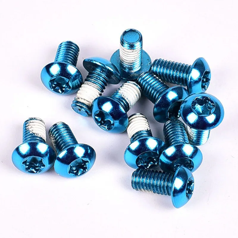 

12PCS Cycling Bike MTB Bicycle T25 Torx M5x10mm Disc Brake Rotor Screw Bolts Brake Disc Screws For Mountain Bike accessories