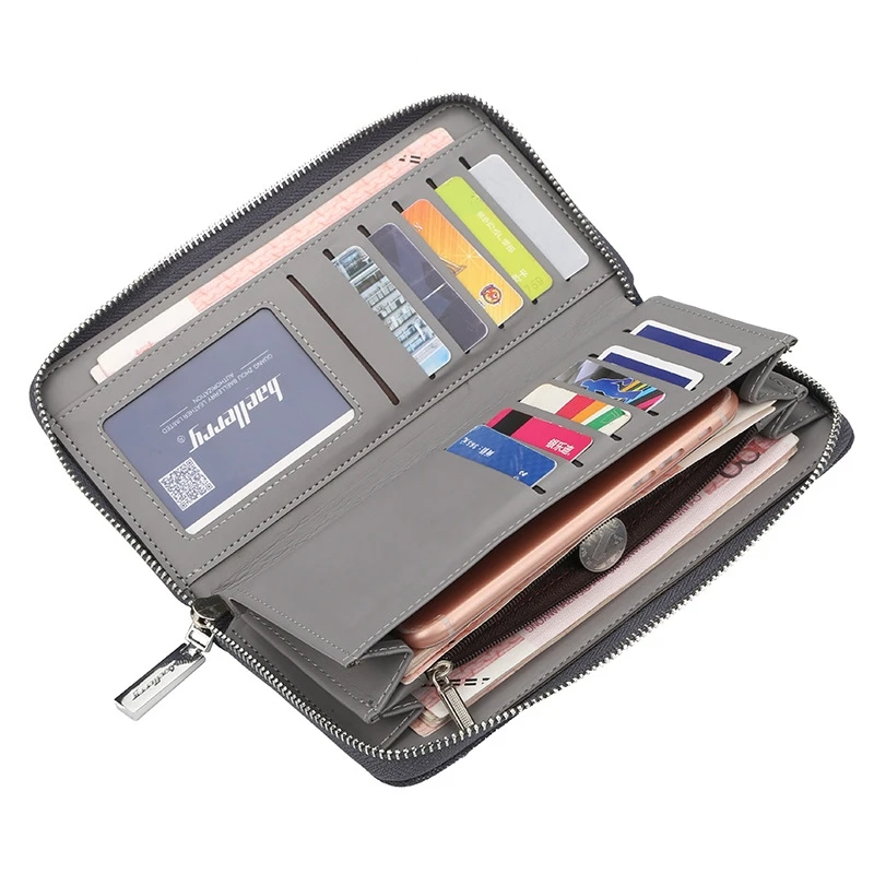 

2019 Men's Canvas Clutch Bag Multi-Card Retro Youth Long Wallet Large Capacity Mobile Phone Bag