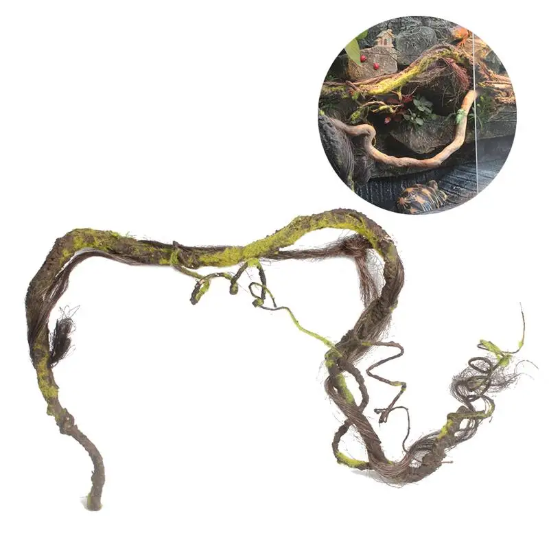 

1PC Twistable Bendable Ultra-high Simulation Decorative Artificial Repital Climbing Jungle Vine Cage Terrarium Decor