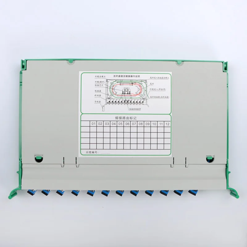 3 шт. волоконно-оптический лоток для сращивания 30 SC 12 Core FTTH Fusion APC ODF шкаф распределения интегрированный модуль с фабрики