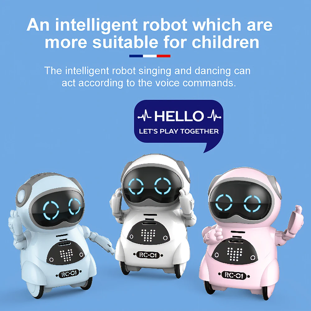 

RC Robot 939A Pocket Robots Talking Interactive Voice Recognition Record Singing Dancing Telling Story Mini Toys for Children