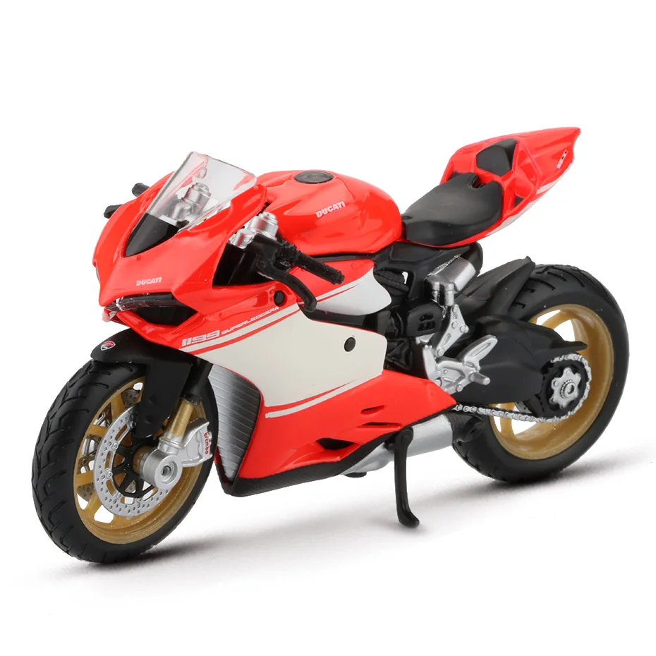 

Maisto 1:18 Racing Car Model Toy Alloy 1199 SUPERLECCERA Motorcycle Models Motorbike Vehicle Collection Toys For Children