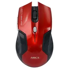 IMICE, беспроводная мышь, 6 кнопок, оптическая компьютерная мышь, геймер, 1600 точек/дюйм, 2,4 ГГц, USB приемник, игровая мышь для настольного ноутбука