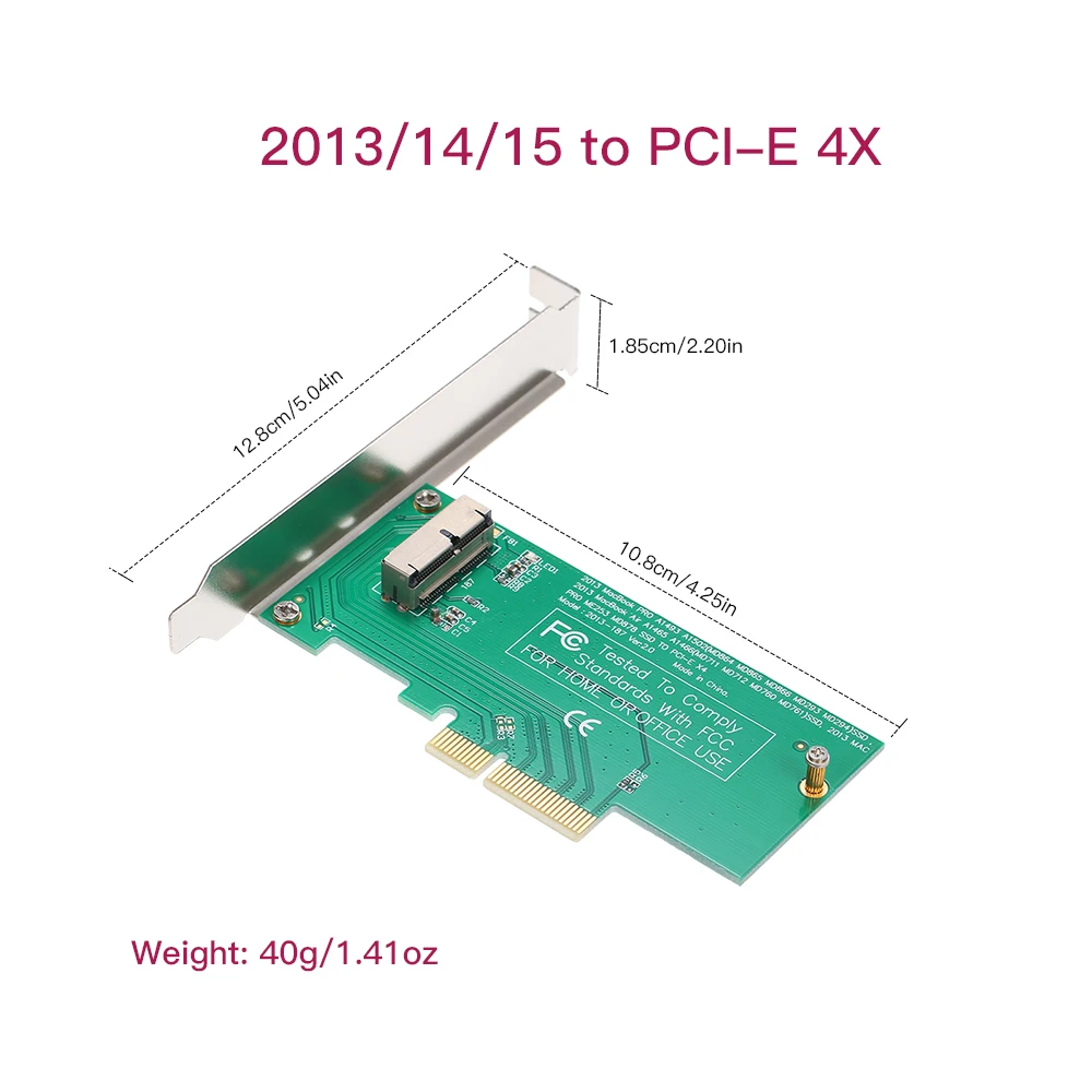 

PCI-E SSD Adapter Card for Macbook Air and Pro Retina 2013 2014 2015 HDD Controller Converter