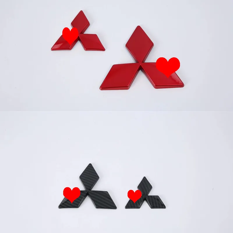 

Car Styling Carbon Fiber 3D ABS Chrome Car Logo emblem Badge stickers for Mitsubishi Eclipse Cross 2018 Car Auto Decals