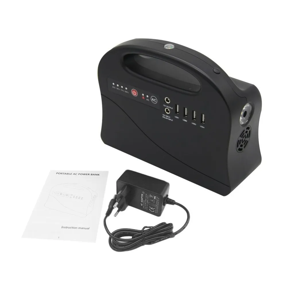 

200W 42000mAh Portable Solar Panel Generator Power Supply Energy Storage Battery Pure Sine Wave AC DC Power Bank