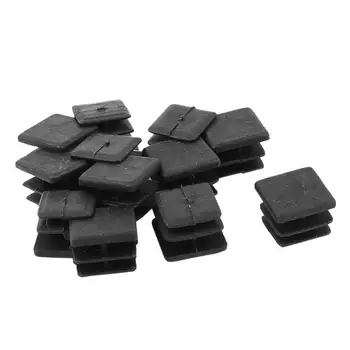 

12 Pcs 15mm x 15mm Plastic Square Caps Tube Pipe Inserts End Blanking