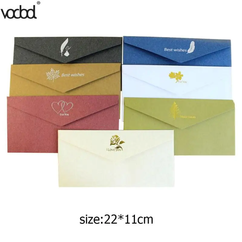 

5pcs Paper Envelope Cute Mini Envelopes Vintage European Style For Card Scrapbooking Gift Membership Card