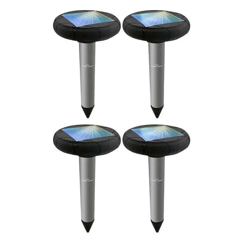 

2pcs Solar Ultrasonic Pest Repeller Sonic Mole Vole Snake Rodent Repellent