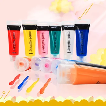 

75ml Multicolor Hose Acrylic Paint Pigment For Drawing Artist Professional Drawing Graffiti Wall Painting Student Art Supplies