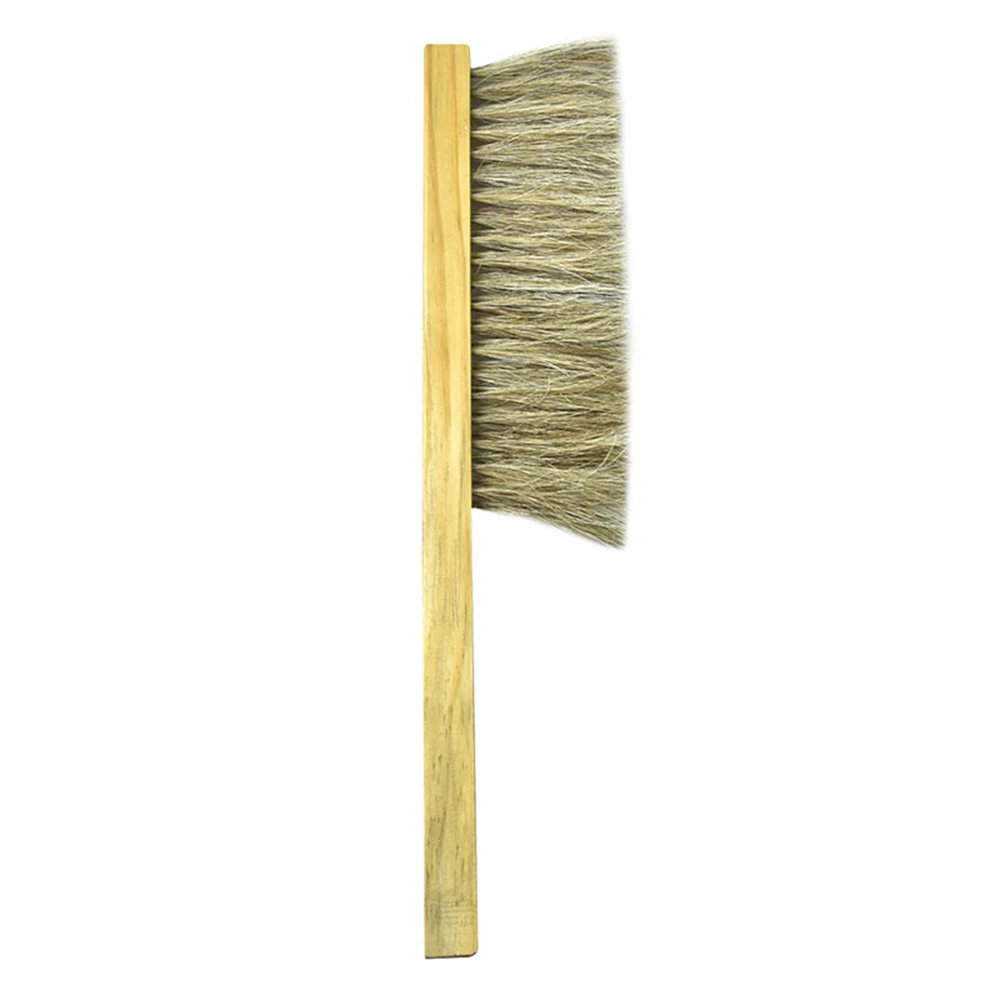 

40CM Soft Pig Bristles Beehive Bee Brush Beekeeping Cleaning Tool with Wooden Handle Bee Brush Yellow Wood Sweep New 2019