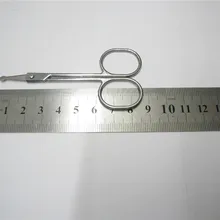 Нержавеющая сталь красота мини небольшой изгиб лезвия бровей ножницы для ресниц триммер Макияж Косметический триммер для усов отделка маникюр