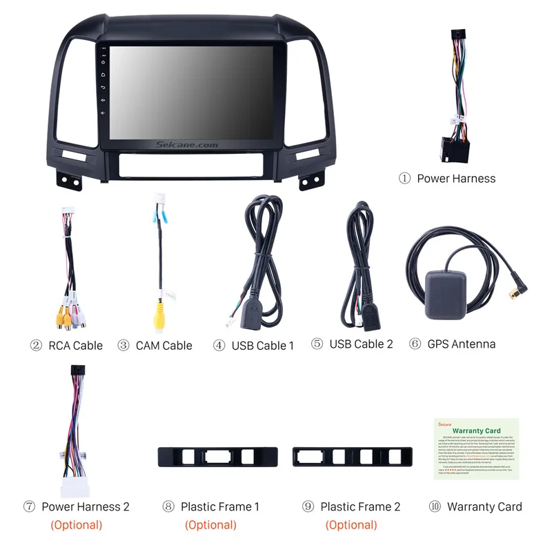 Excellent Seicane 2Din Android 8.1 9" GPS Car Radio For HYUNDAI SANTA FE 2005 2006 2007 2008-2012 Touchscreen Multimedia Player Head Unit 3 Excellent Seicane 2Din Android 8.1 9" GPS Car Radio For HYUNDAI SANTA FE 2005 2006 2007 2008-2012 Touchscreen Multimedia Player Head Unit 3