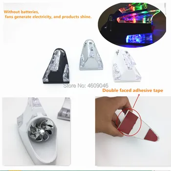 

Car Wind Power Shark Fin LED Decorative for audi q5 307 suzuki range rover evoque mercedes w211 bmw x6 polo 6r renault megane 2