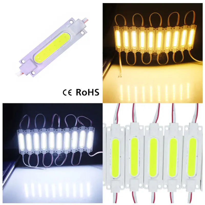 

20PCS /100PCS/500PCS DC 12V Superbright COB LED Module Light Lamp Injection ABS IP67 Waterproof