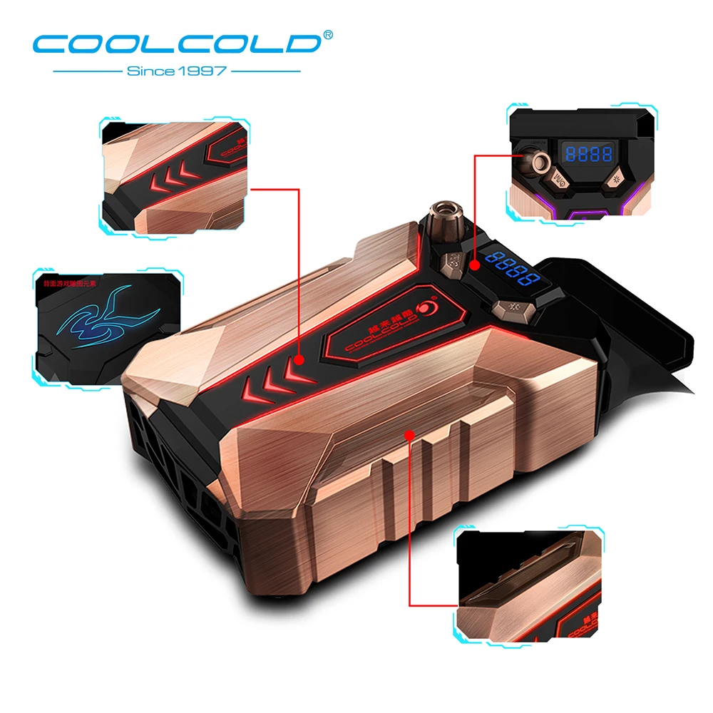 Portátil do Portátil Forte e Usb Polegadas a 17 Coolcold Refrigerador Refrigerar Mais Rápido Alimentado Suporte Vário Tamanho 14 Polegadas Portátil - Caderno - Imagem 6