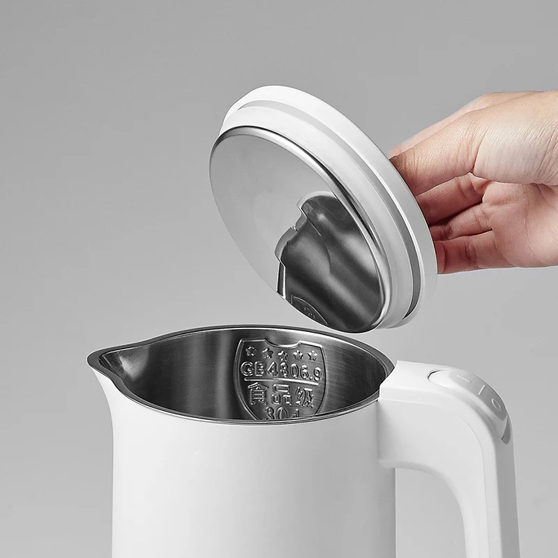 Xiaomi Youpin Electric Kettle 0.6L Capacity Double Layer Insulation Anti-scalding Water Pot Stainless Steel