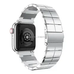 Браслет Нержавеющая сталь ремешок для Apple Watch 40/44 мм 38/42 мм серии 4 3 2 1 Смарт-браслеты для наручных часов