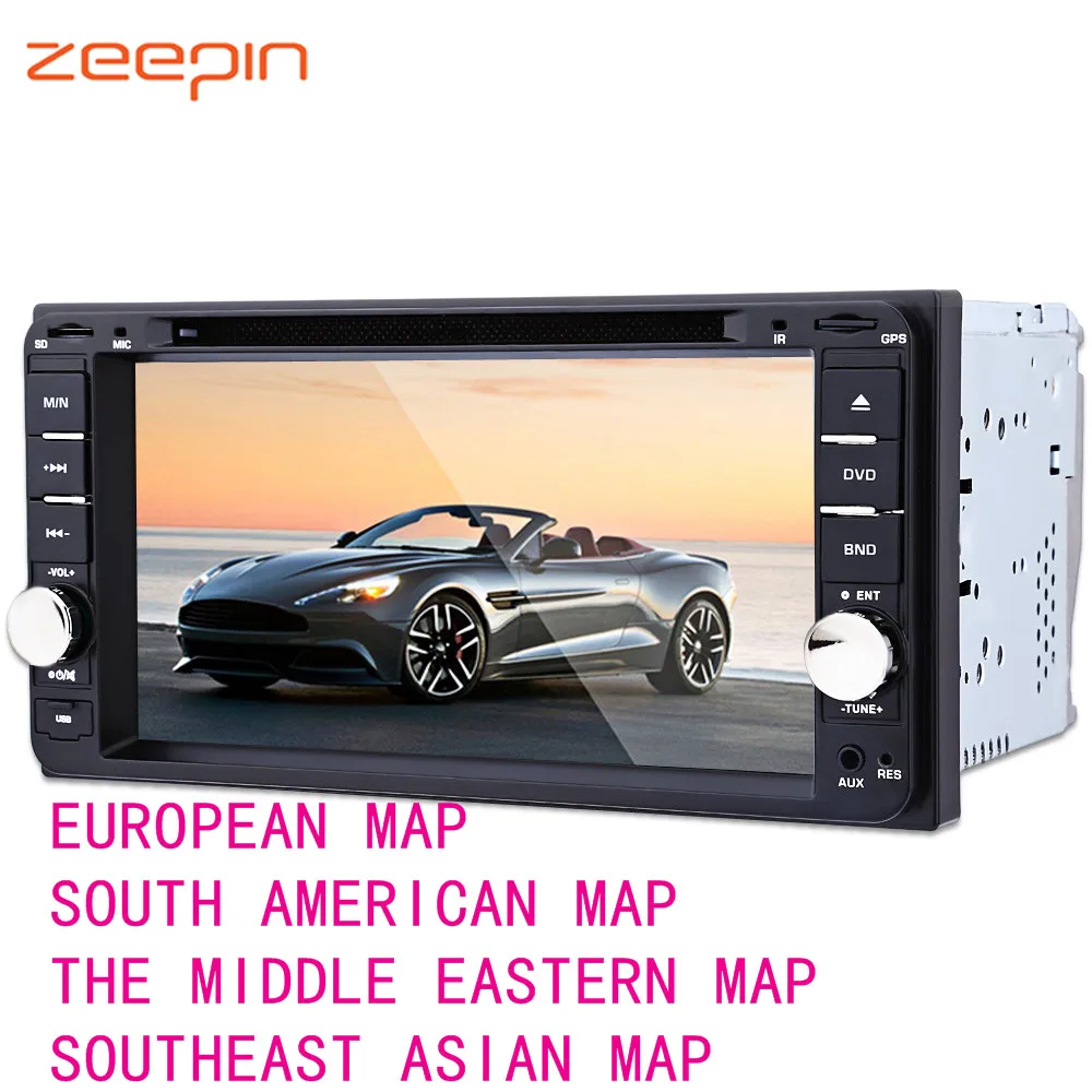 

Car DVD Player 12V 2-DIN 7 inch Auto Video CD Multimedia Player GPS Navigation FM Radio Phone Charger Remote Control for Toyota