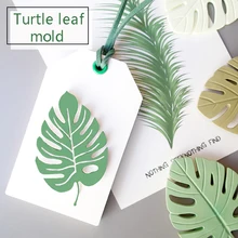 Горячая черепаха лист-образный силиконовый бетонный пресс-форма для мыла ручной работы подходит для гипса эпоксидная глинистая декоративная форма ароматический гипс