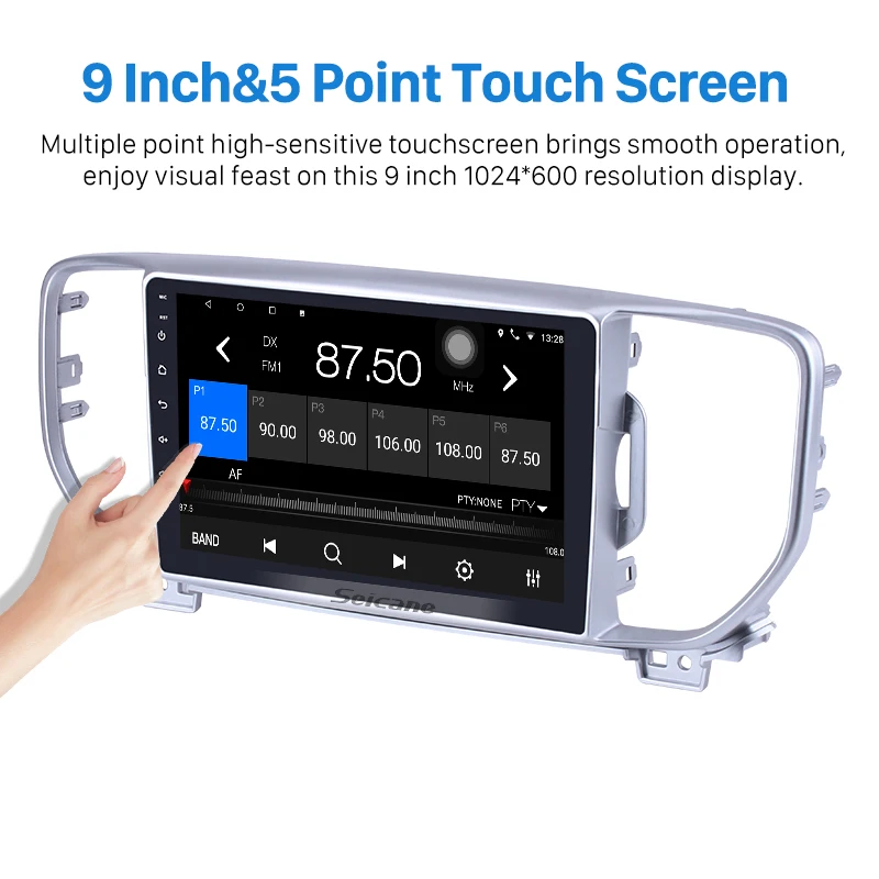 Best Seicane Android 7.1/8.1 Car Stereo for Kia KX5 Spotage 2016-2017 Head Unit Navi Player with Bluetooth USB AUX 9 inch GPS Radio 2