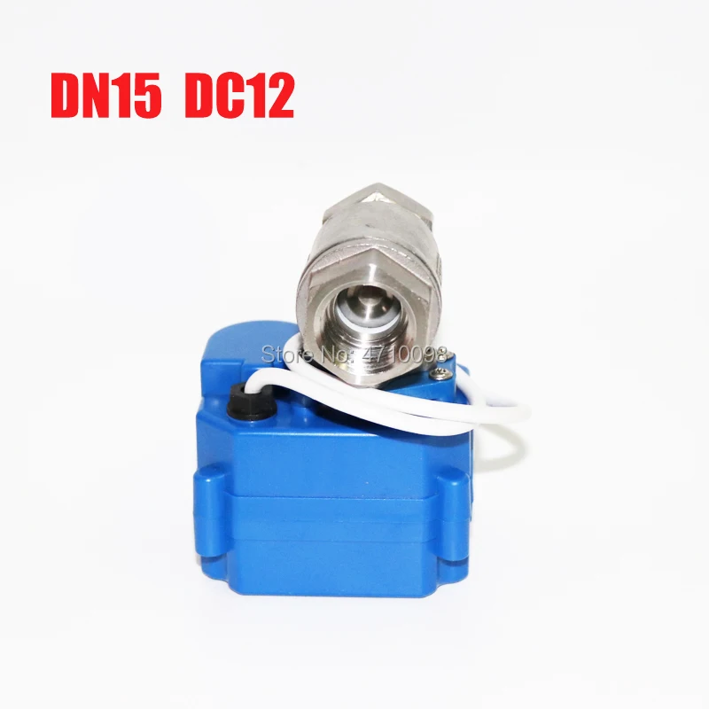 1/" DN15mm DC12V Нержавеющая сталь 304 моторизованный шариковый клапан, CR-01/CR-02/CR-03/CR-04/CR-05 электрический клапан