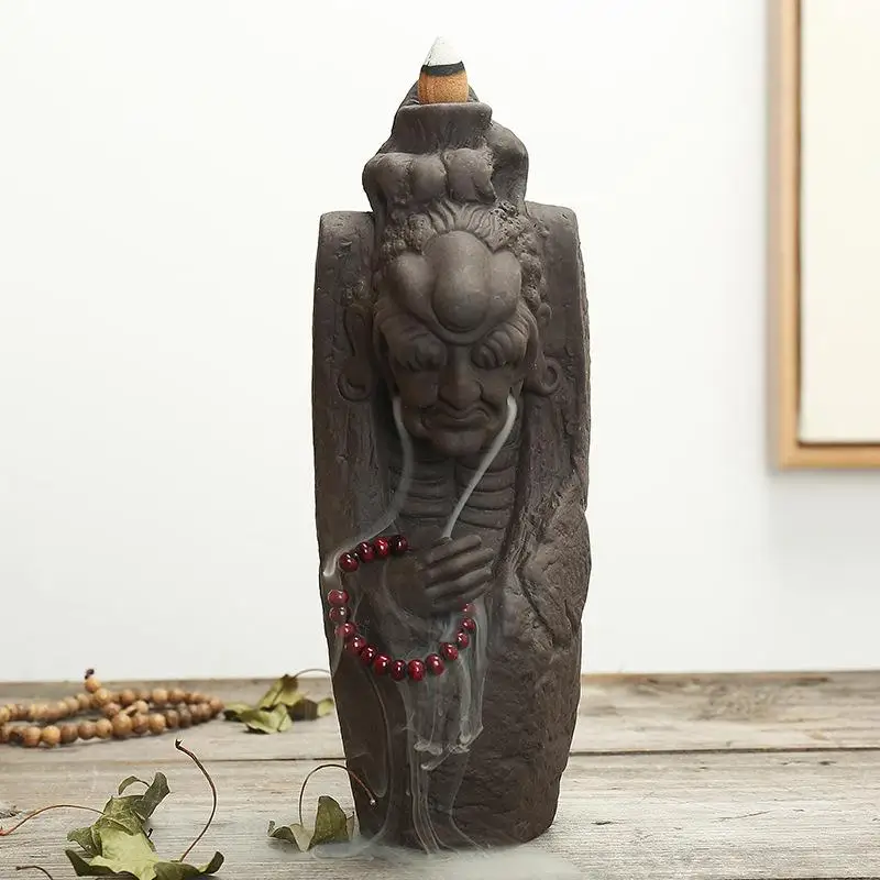 

Dragon King Backflow Incense Burner Smoke Waterfall Incense Burner Holder Ceramic Aromatherapy Furnace Mountain River Handicraft
