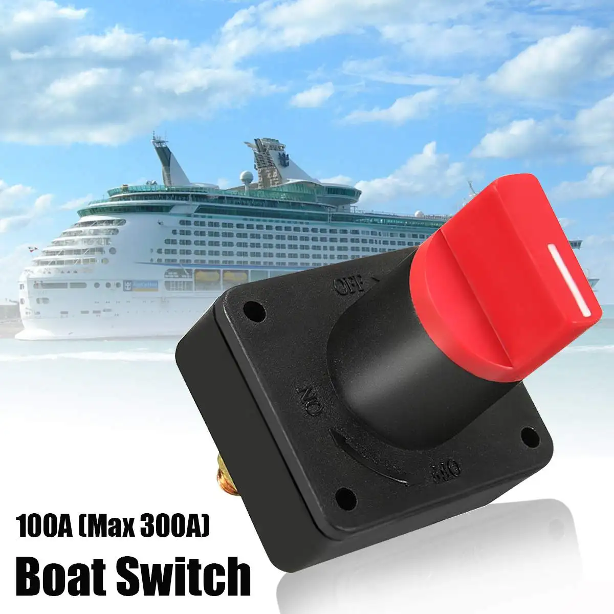 

300A 60V DC Auto Car Boat Caravan Van Truck Switch Battery ON OFF Disconnect Rotary Isolator Cut Off Kill Switch