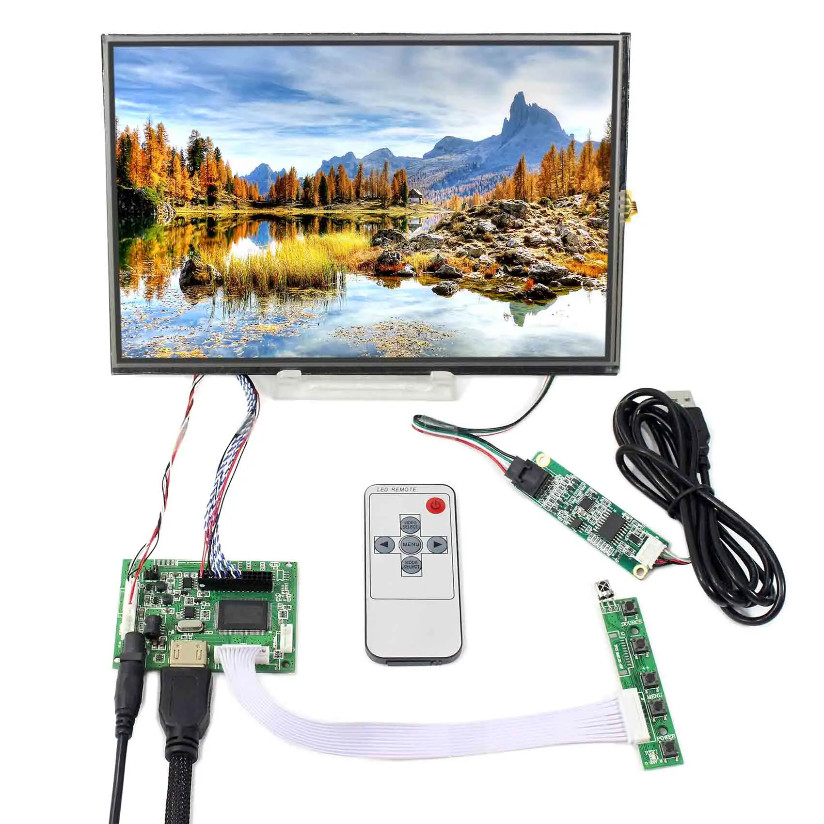 

HD MI LCD Board Work with 10.1" M101NWWB R6 1280X800 LCD Screen and 10.1 Resistive Touch Panel