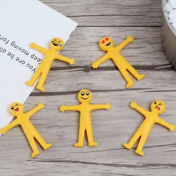 

Funny Expression Smiley Face Pull Elf Doll Toys Children Baby Kids Gift Stretchable Folding Office Decoration Venting Toy