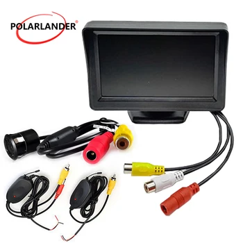 

parking assistance system wireless 2 video input 4.3 Inch Car Monitor TFT LCD display with CCD Rearview revesing Camera