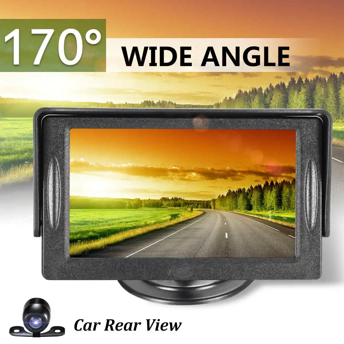 

4.3'' TFT LCD Display Car Monitor Mirror VCR/DVD Rear View Camera Auto Truck Parking Reversing Rearview Backup Cameras