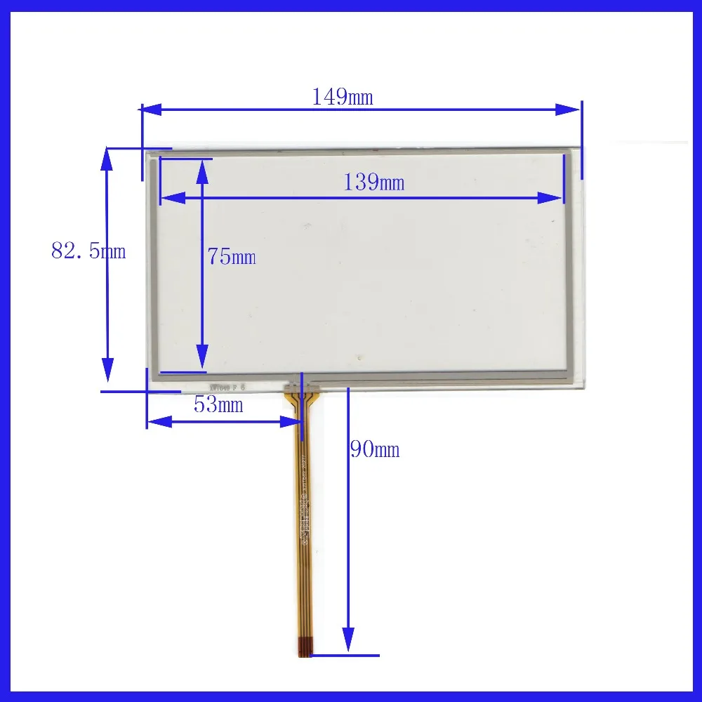 

ZhiYuSun For JVC KW-NT1 compatible 149mm*83mm 6inch 4 line touch screen panel Sensor glass Compabible send Extended line