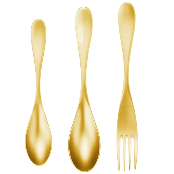 

Keithart Titanium Ultralight 3pcs Outdoor Tableware Fork Spoon Set for Camping Hiking Climbing Picnic