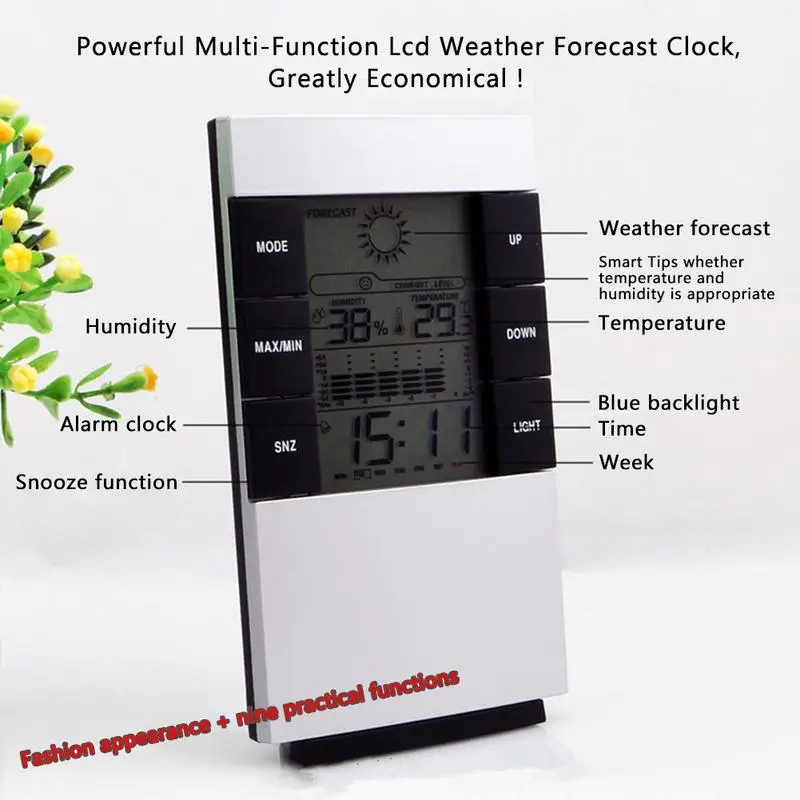 Настенный модный многофункциональный домашний термометр для измерения влажности с ЖК-дисплеем, цифровой гигрометр, измеритель температуры, устройство для измерения температуры