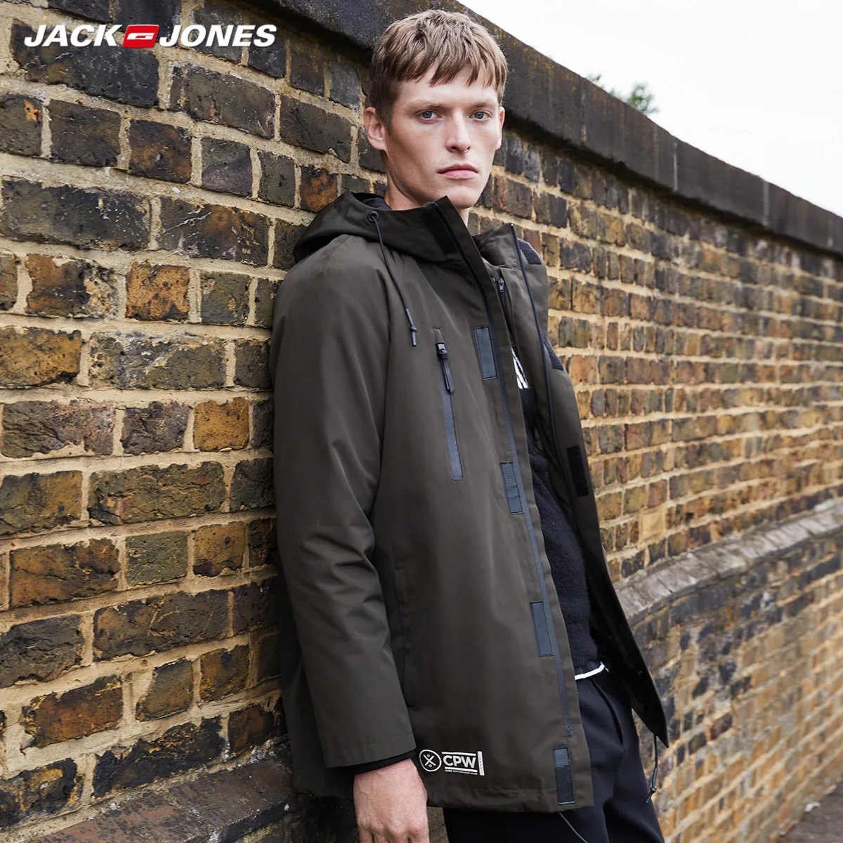 JackJones Мужская зимняя парка с капюшоном 3 в 1 длинная куртка теплое пальто