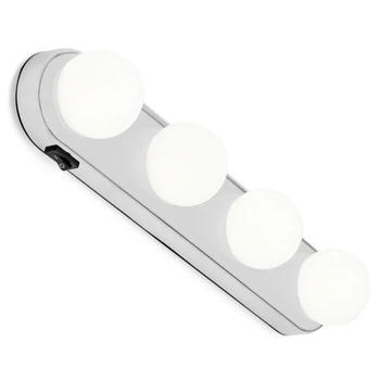 

Hollywood Style LED Vanity Mirror Lights Kit with 4 Light Bulbs for Makeup Dressing Table Vanity Mirror Light Bathroom Wall Lamp