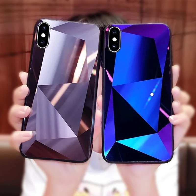 Роскошный чехол для телефона iPhone 6 Plus 6S 7 8 3D Алмазная текстура мягкий Силиконовый