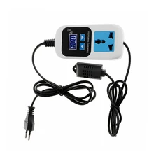 0~ 99% RH синий светодиодный Управление влажностью; Outlet 110V220V 10A прямой Выход гигрометр Управление влажностью переключатель датчик влажности