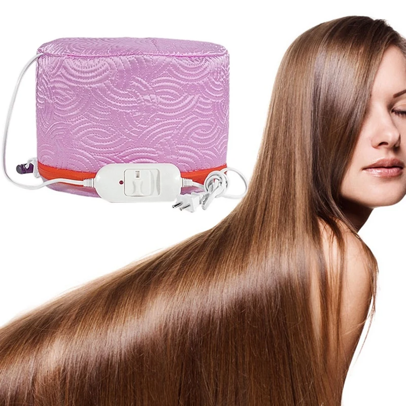 1 قطعة الشعر باخرة كاب مجففات الشعر الكهربائية التدفئة كاب العلاج الحراري قبعة الجمال Spa مغذي الشعر تصفيف العناية الاتحاد الأوروبي المكونات